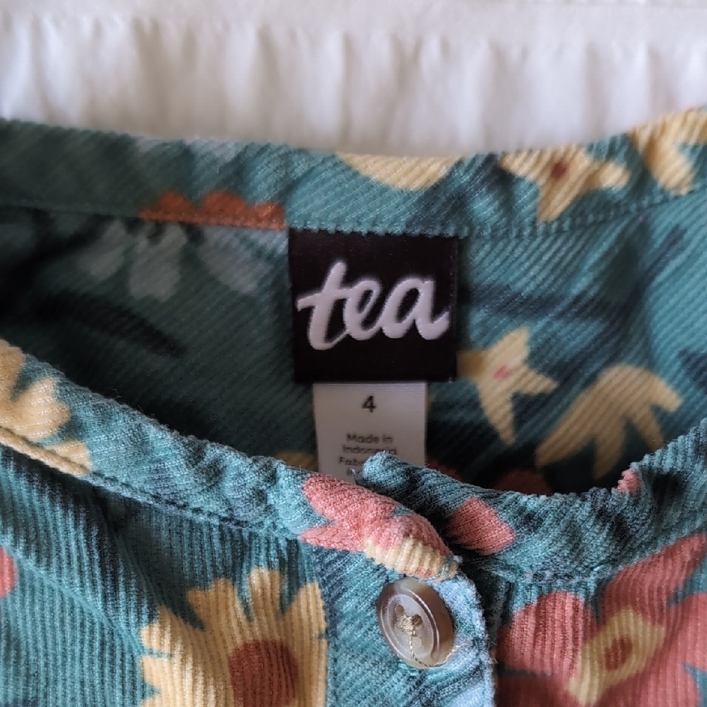 Tea Collection corduroy floral Dress - Picture 2 of 6